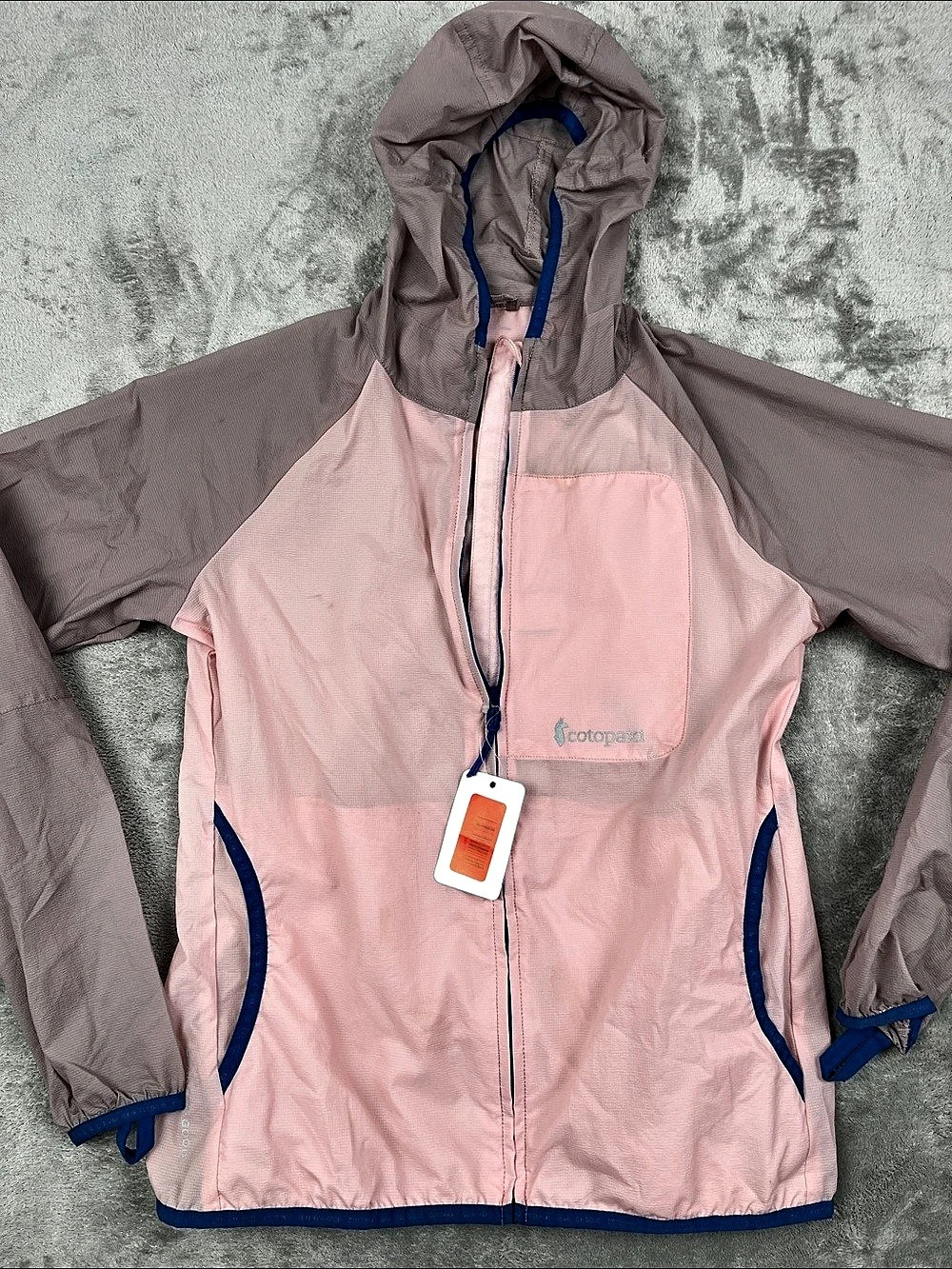 Cotopaxi Paray XS Ultra Light Active Shell Pink & Gray Shell Jacket FLAW